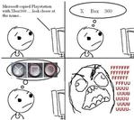 frustration playstation xbox_360 комикс // 450x401 // 62.7KB